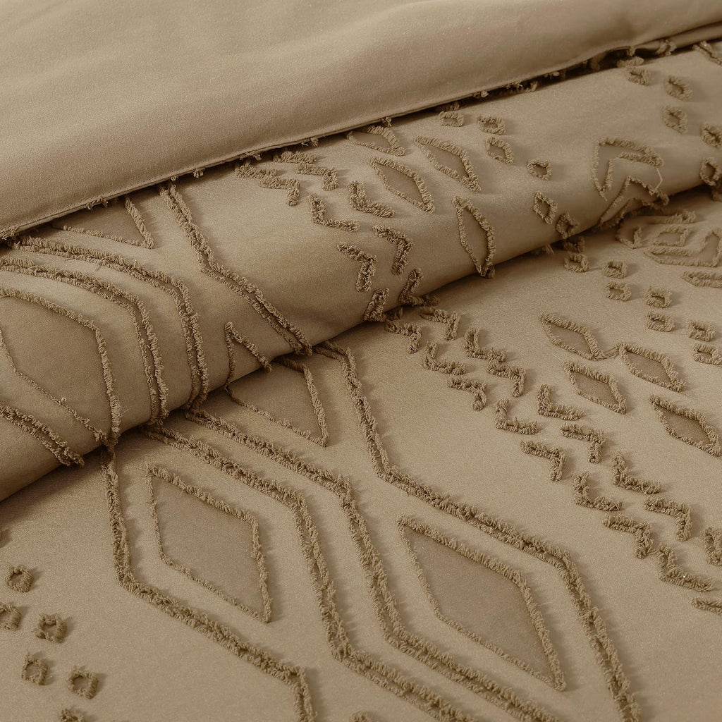 King Size Comforter Set- 7 Pieces Tufted Bed in a Bag King Bedding Sets