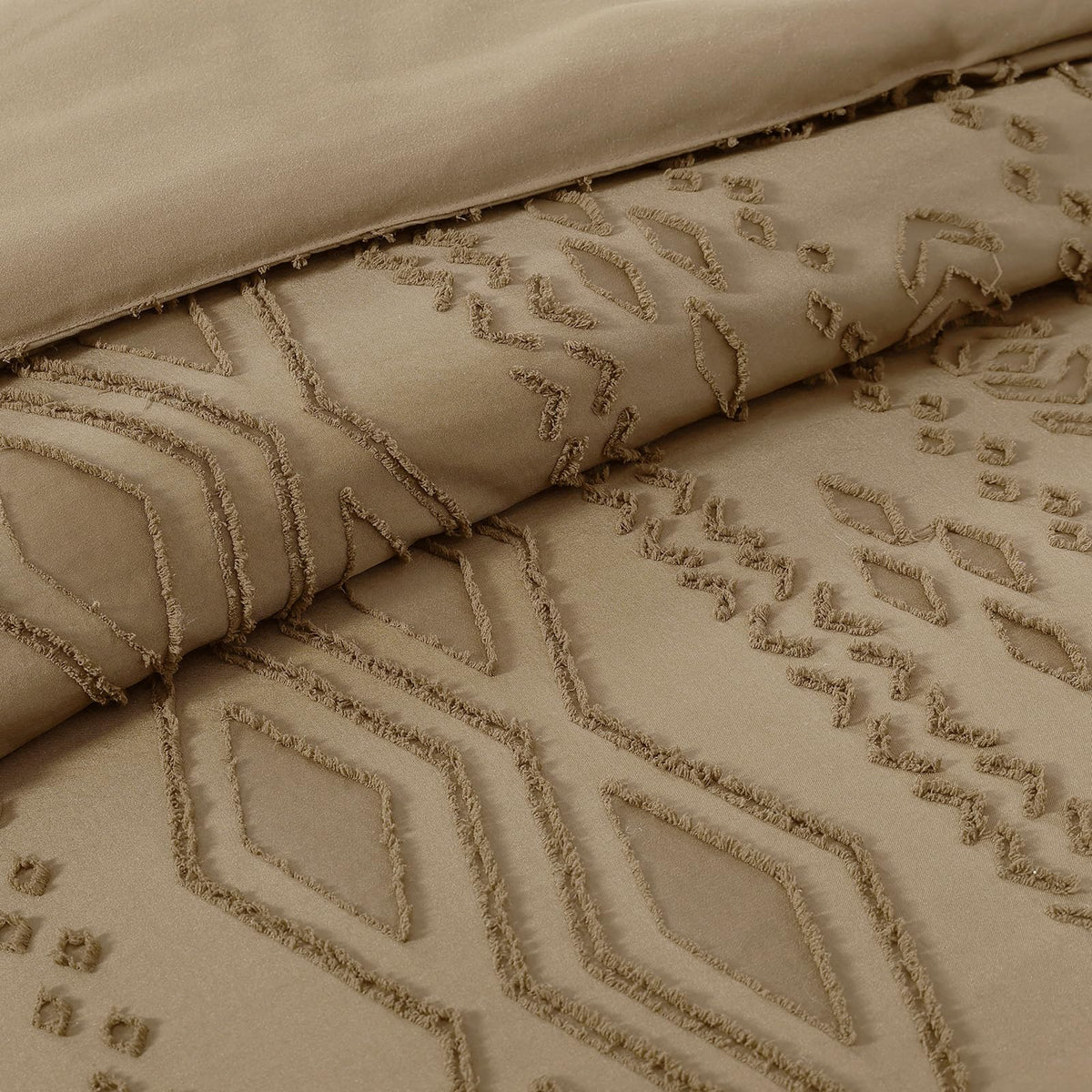 King Size Comforter Set- 7 Pieces Tufted Bed in a Bag King Bedding Sets