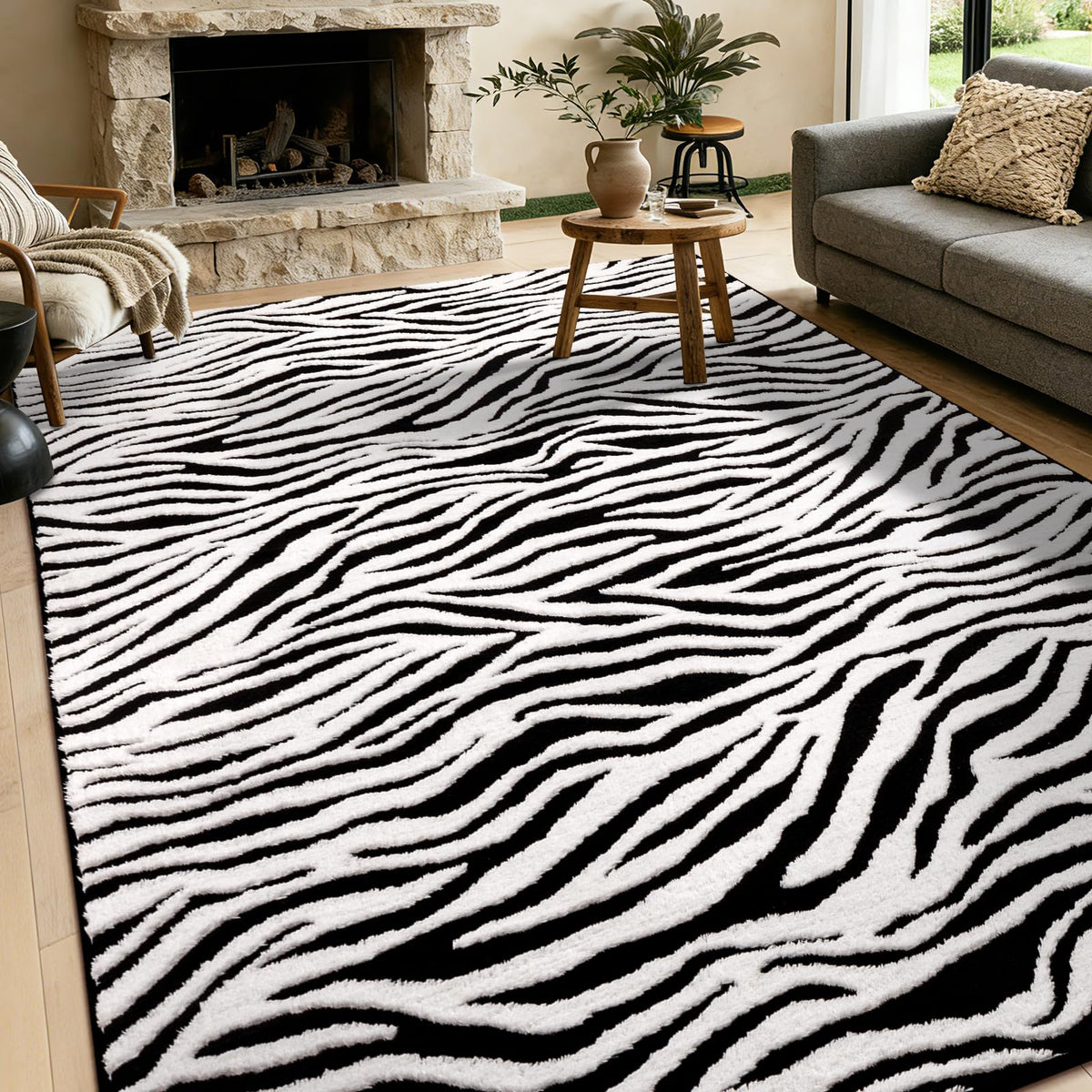 YIHOUSE Cowhide Area Rugs 5×7 Ft