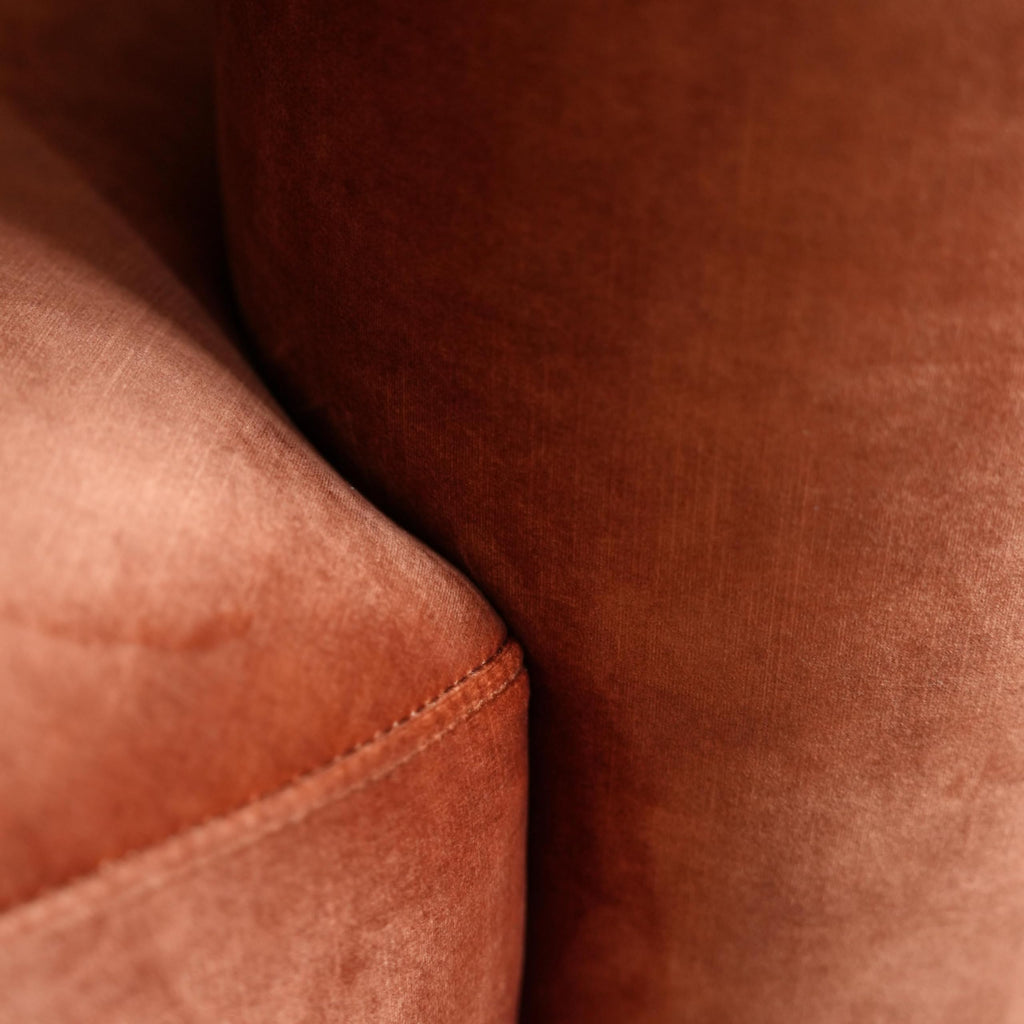 Acanva Mellow Tight Curved Back Accent Chairs Set of 2, Velvet Sofa