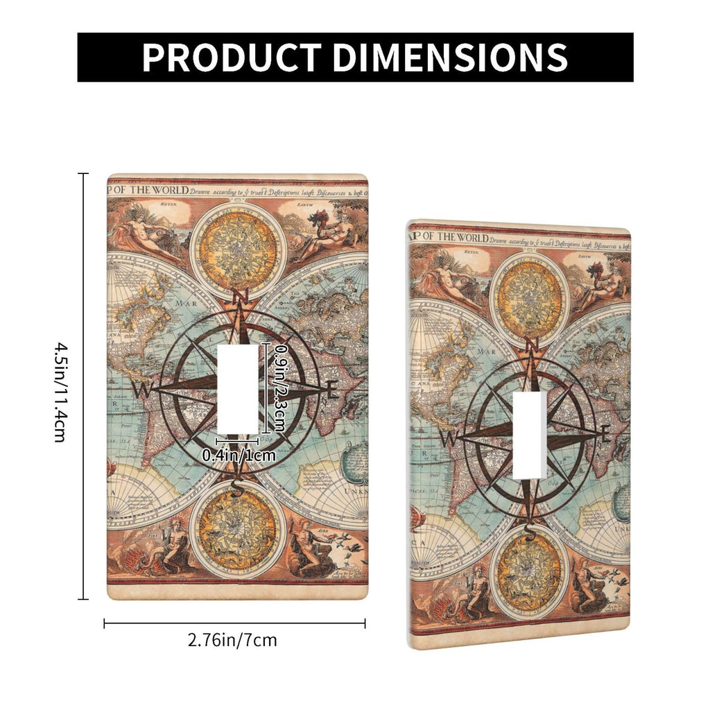 Cartoon Ice Cream Cone With Dripping White Glaze And Wafer Decor Print Light Switch Plate Cover Plastic Wall Plates (Single Gang Electrical Switch Duplex Outlet Cover)