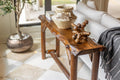 Live-Edge Wood Console Table