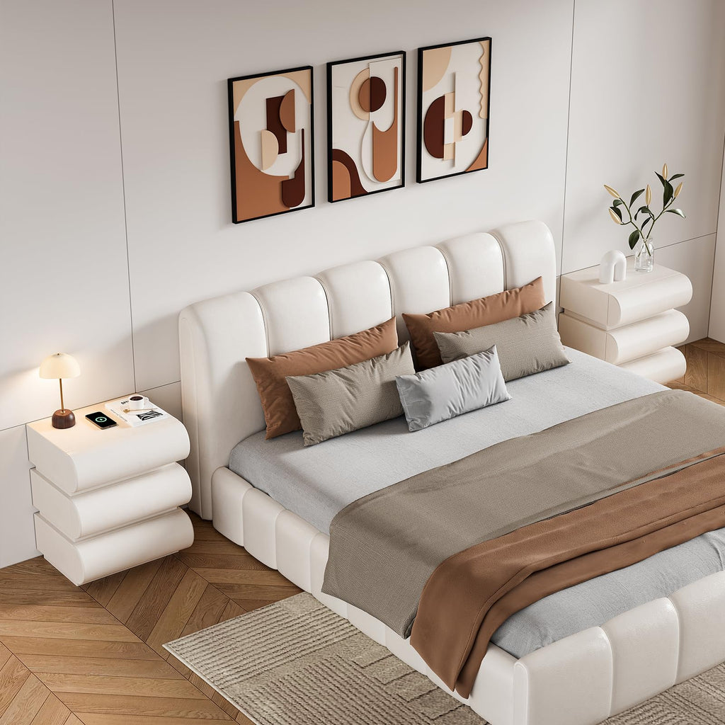 Smart Faux-Leather Nightstand