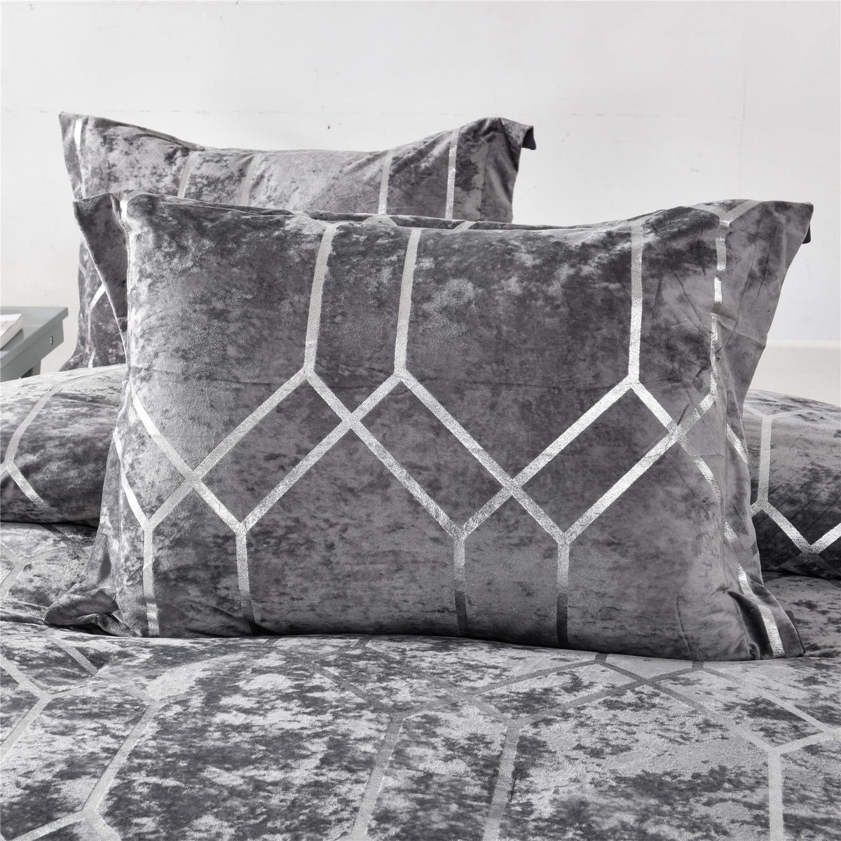 Sunshine Nicole Metallic Print Comforter Set