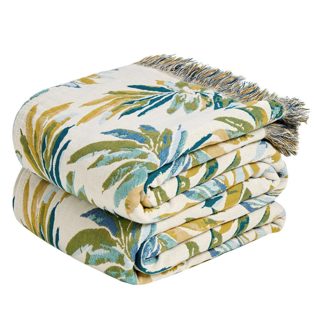 Boho Patterned Cotton Throw Blanket