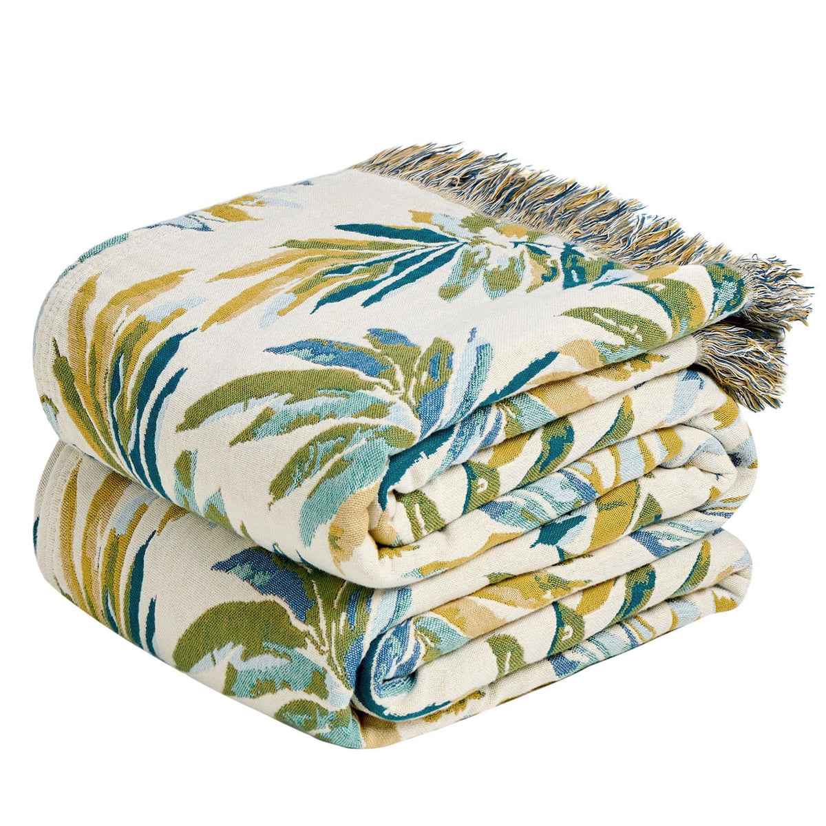 Boho Patterned Cotton Throw Blanket