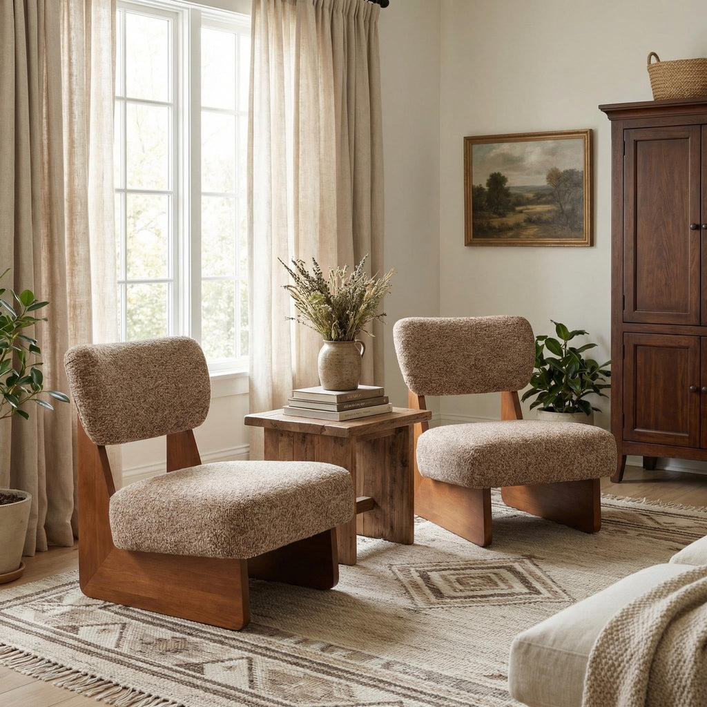 Christopher Knight Home Mores Low Profile Accent Chair Set of 2