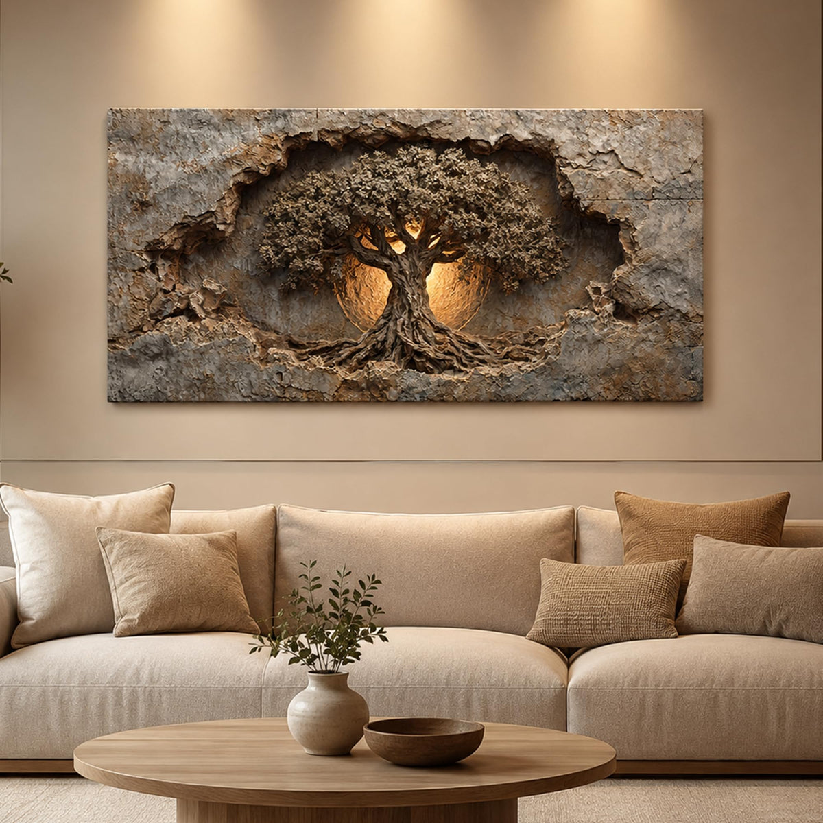 Large Tree of Life Canvas Wall Art