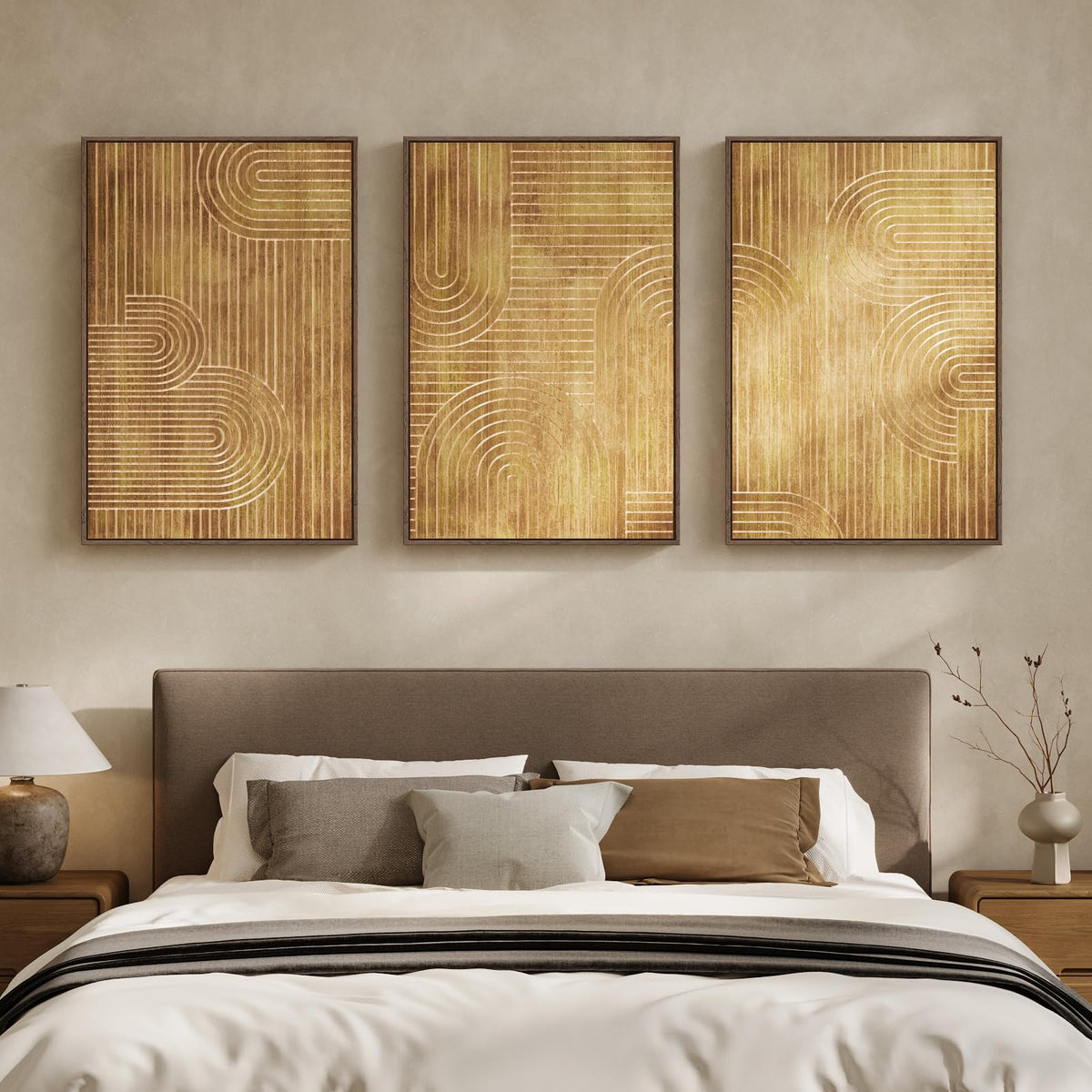 Framed 3D Textured Abstract Wall Art