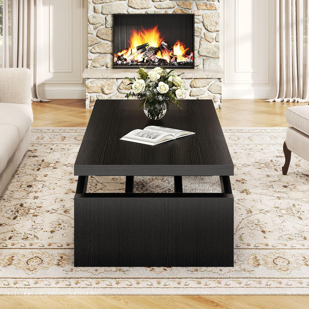 Modern Rectangular Wood Coffee Table