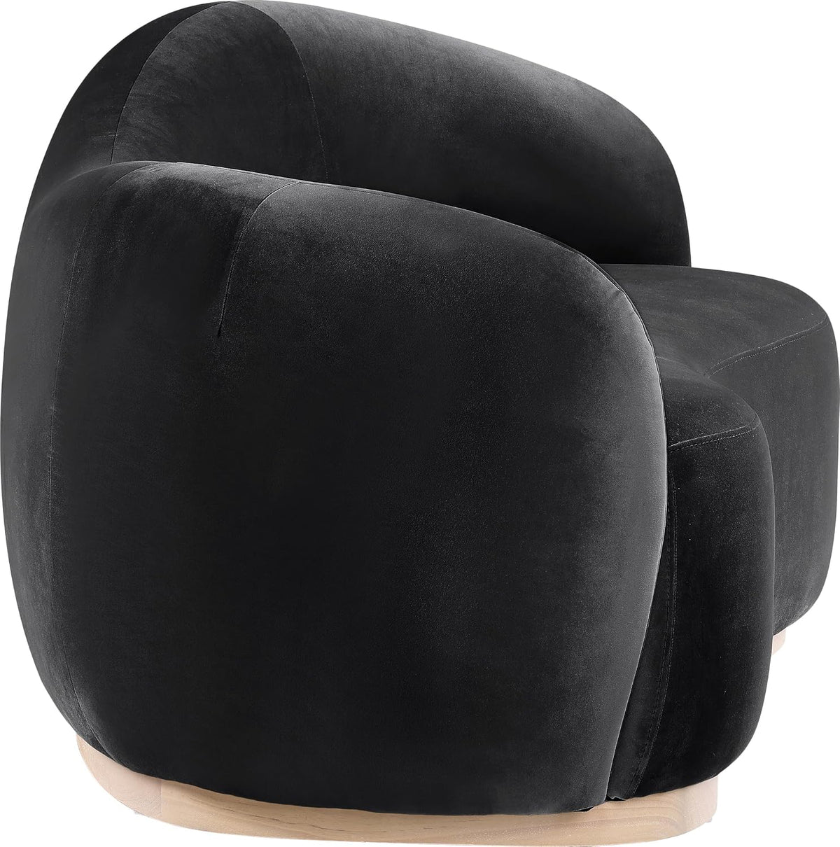 Meridian Gustavo Art Deco Velvet Loveseat