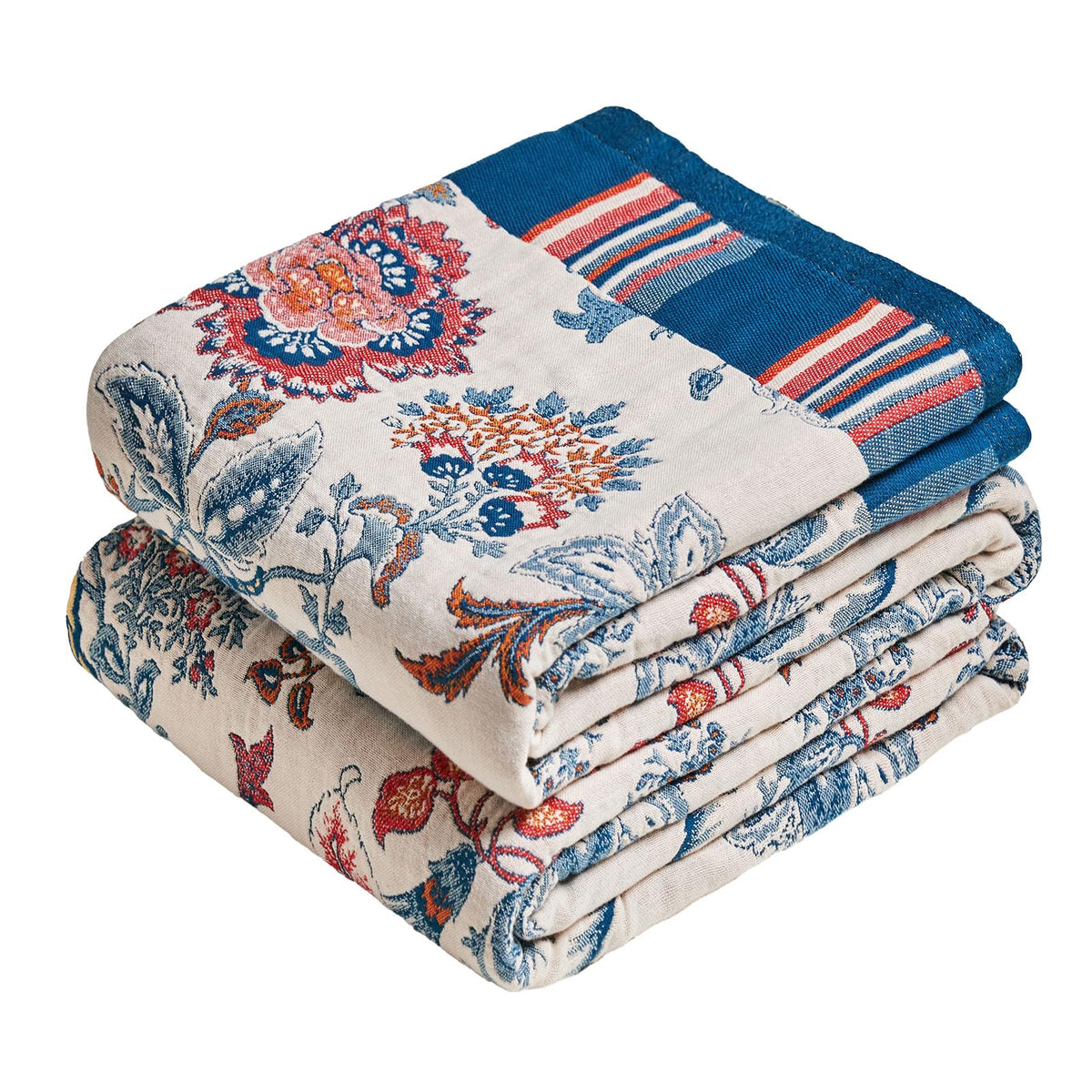 Boho Patterned Cotton Throw Blanket