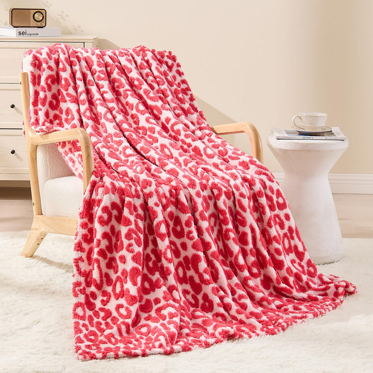 Patterned Flannel Fleece Throw Blanket