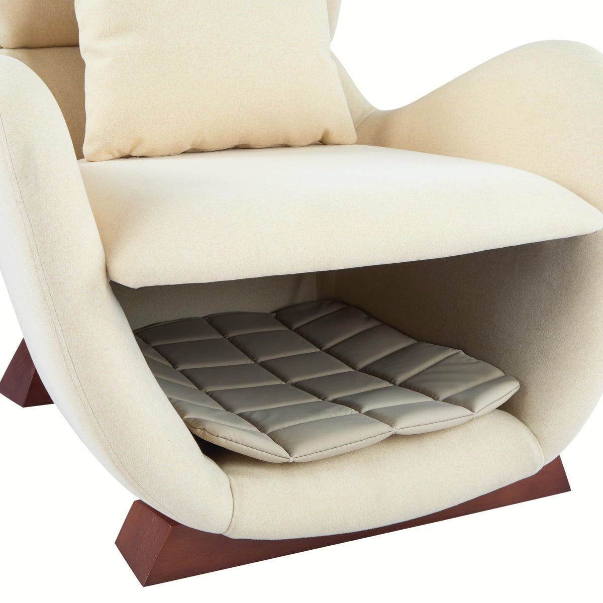 Merax Modern Accent Chair with Pet Cave & Storage
