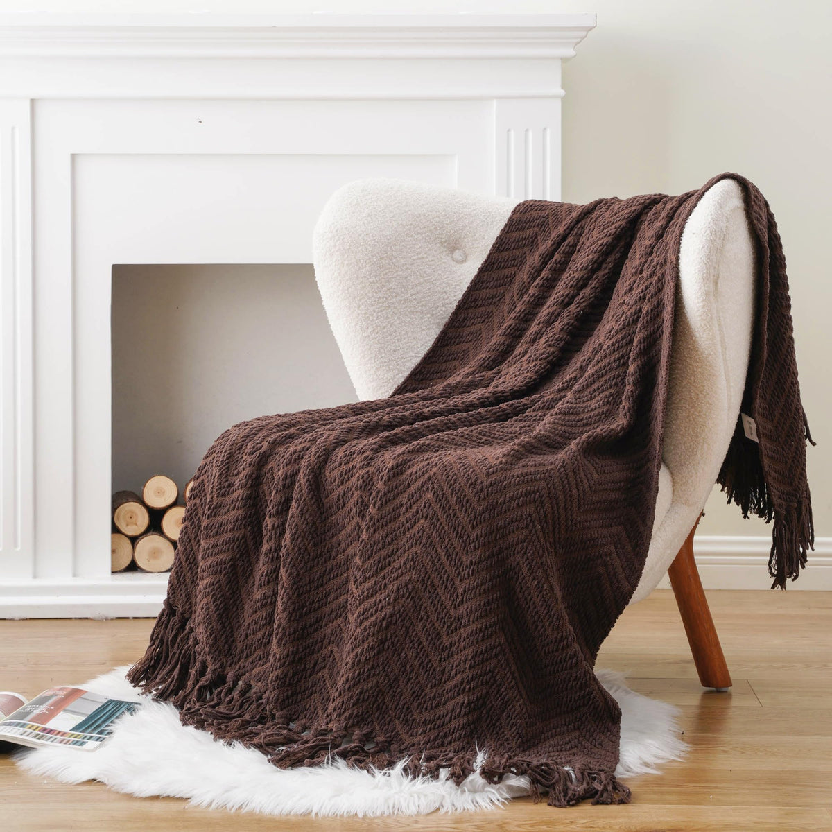 Knitted Throw Blanket