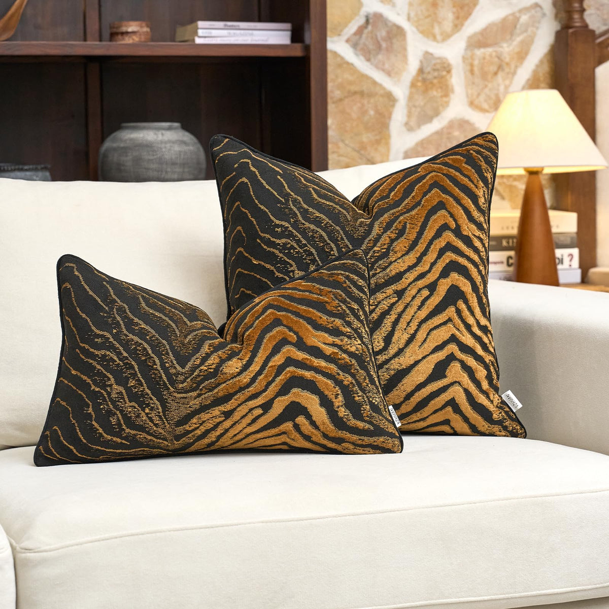 Velvet Animal Print Pillow Cover