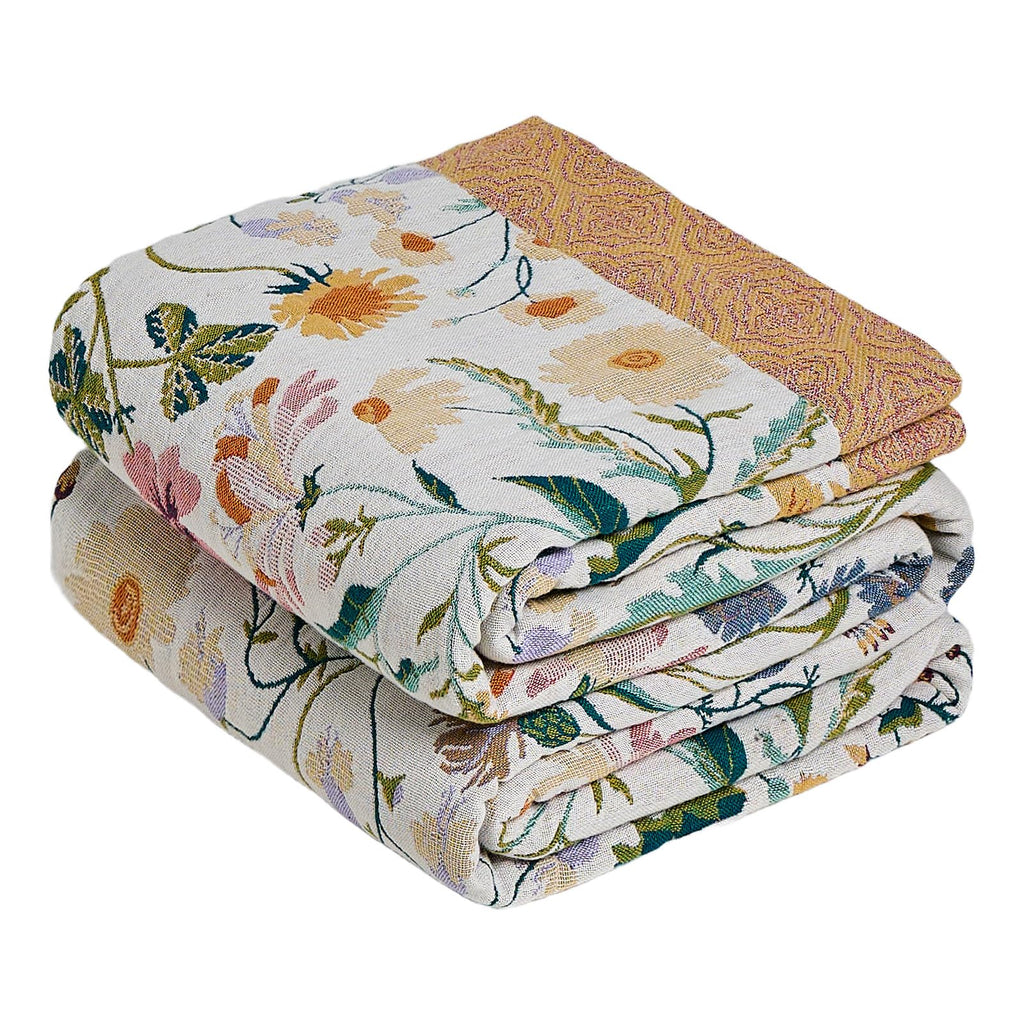 Boho Patterned Cotton Throw Blanket