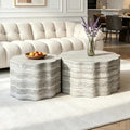 Faux-Mars Nesting Coffee Table Set