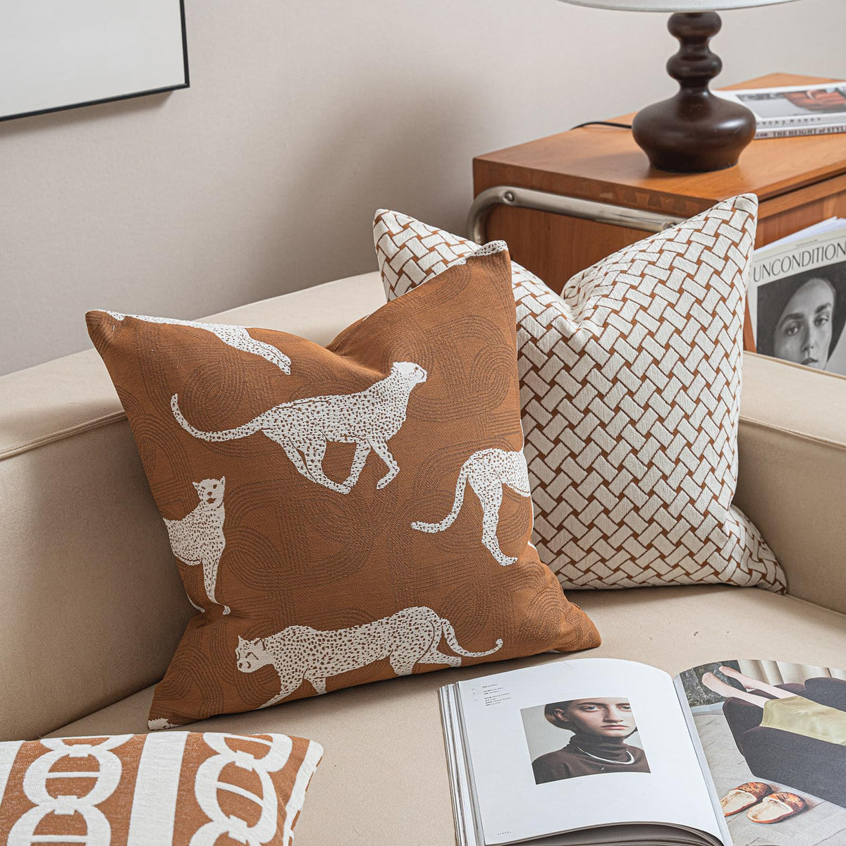 Croker Horse New 20x20'' inches Throw Pillow Cushion Covers - Paradise Orange Color