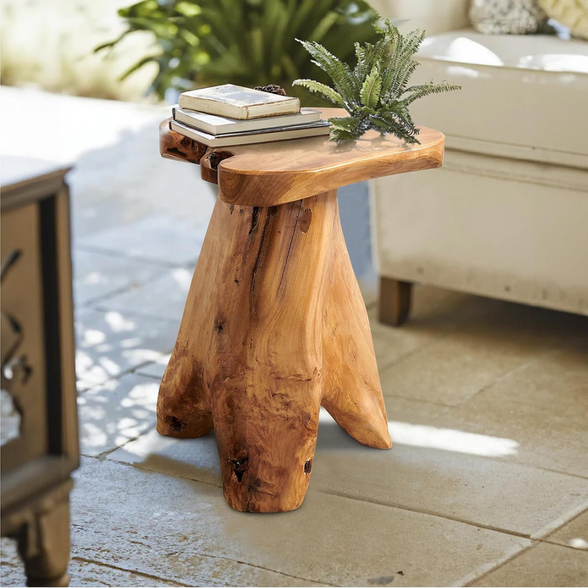 Cedar Root Live-Edge Plant Stand