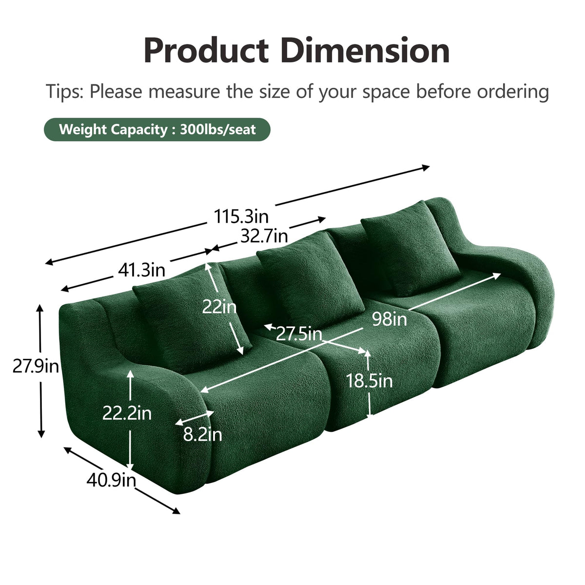 Modular Sectional Sofa for Living Room