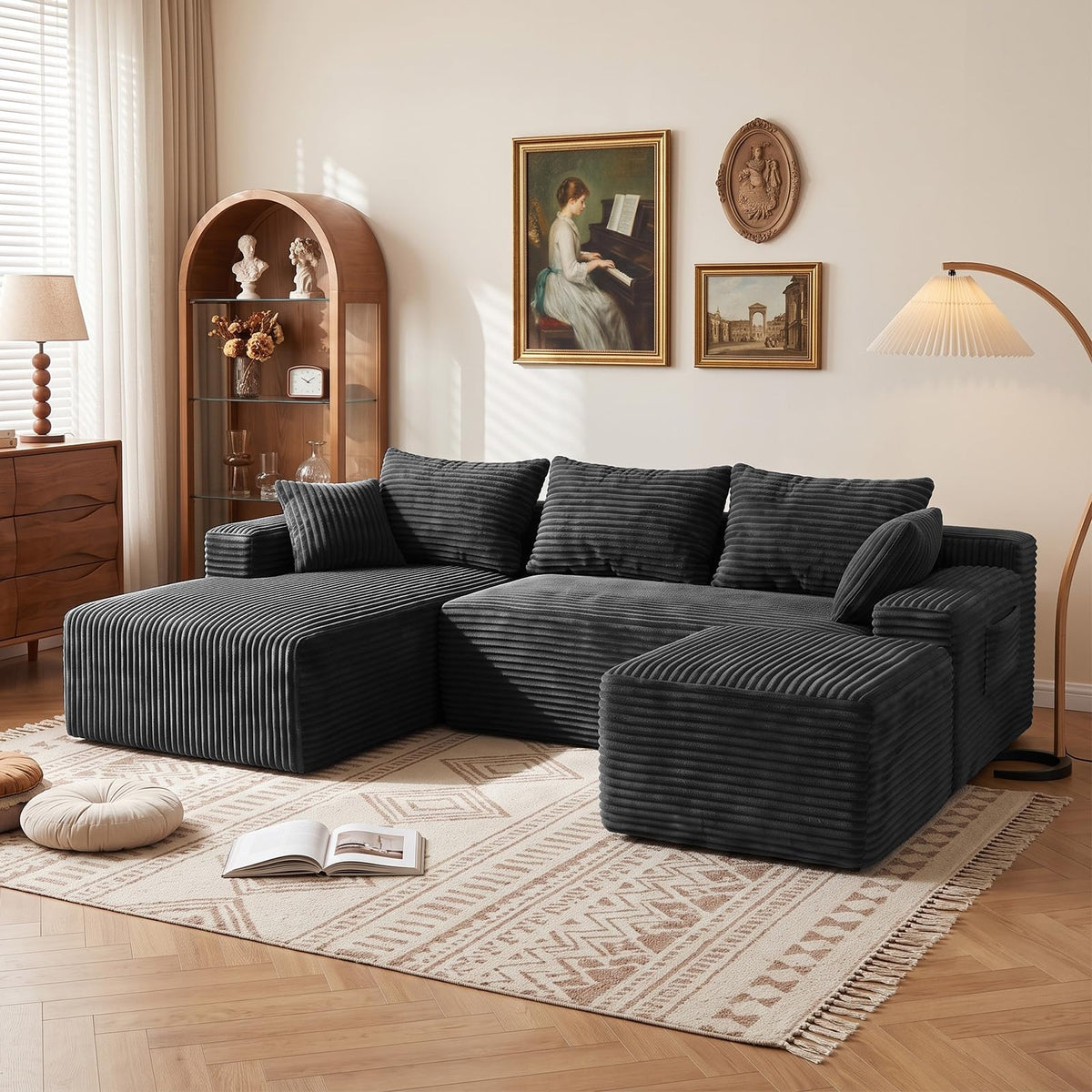 95" Boneless Couches for Living Room