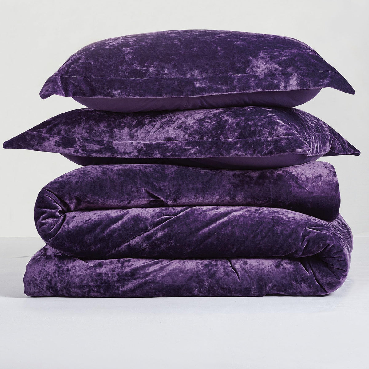 Luxury Velvet Queen Size Comforter Set