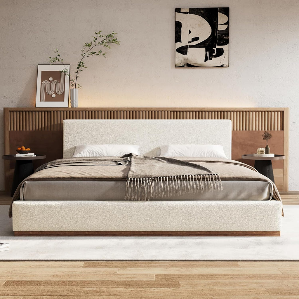 Christopher Knight Home Bettine Boucle Rectangular King Size Headboard