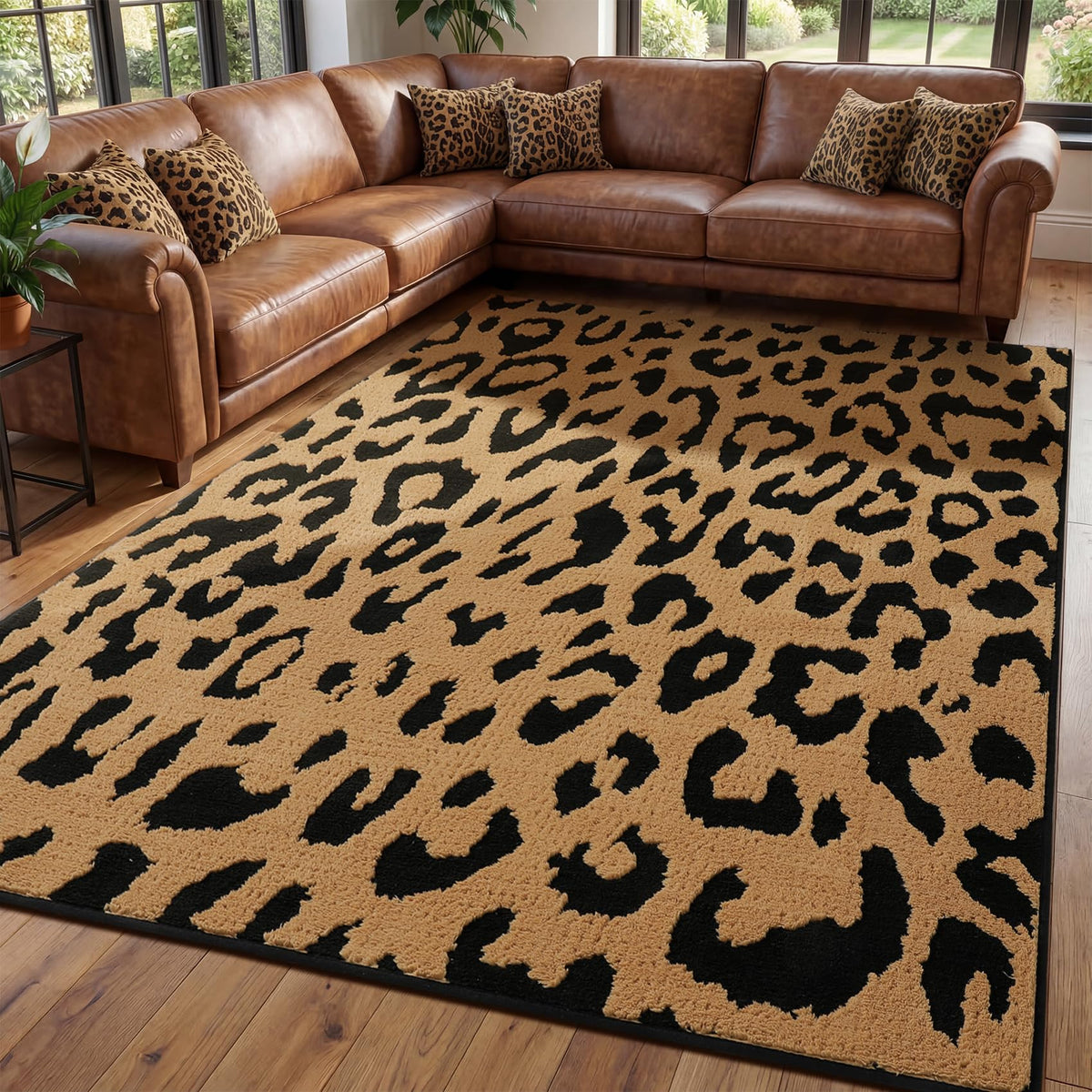 YIHOUSE Cowhide Area Rugs 5×7 Ft