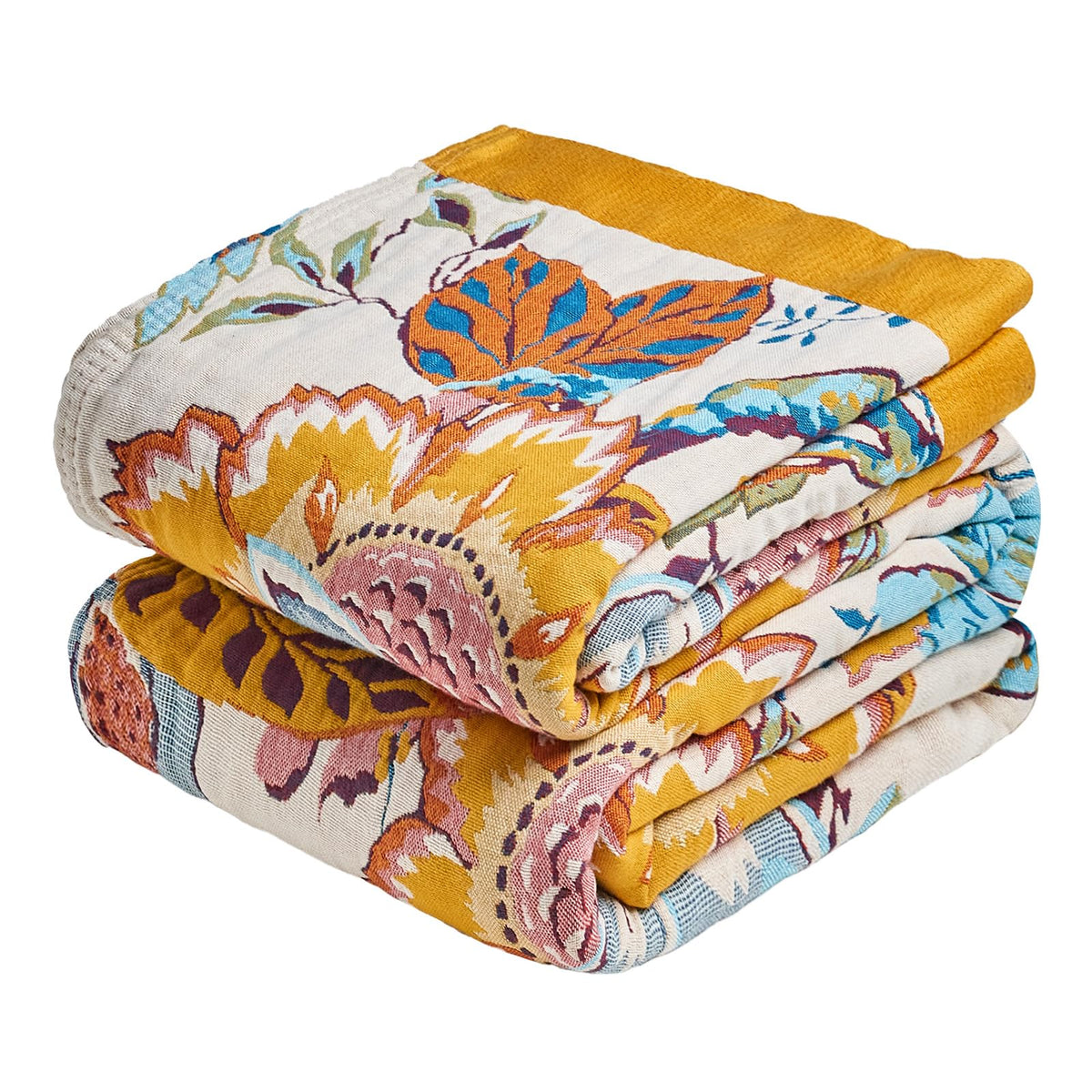 Boho Patterned Cotton Throw Blanket
