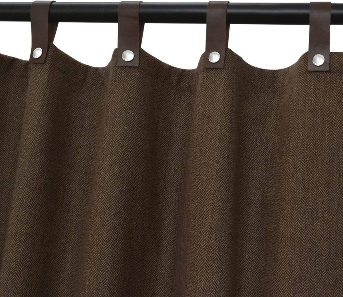 Chevron Wool Curtain Panel