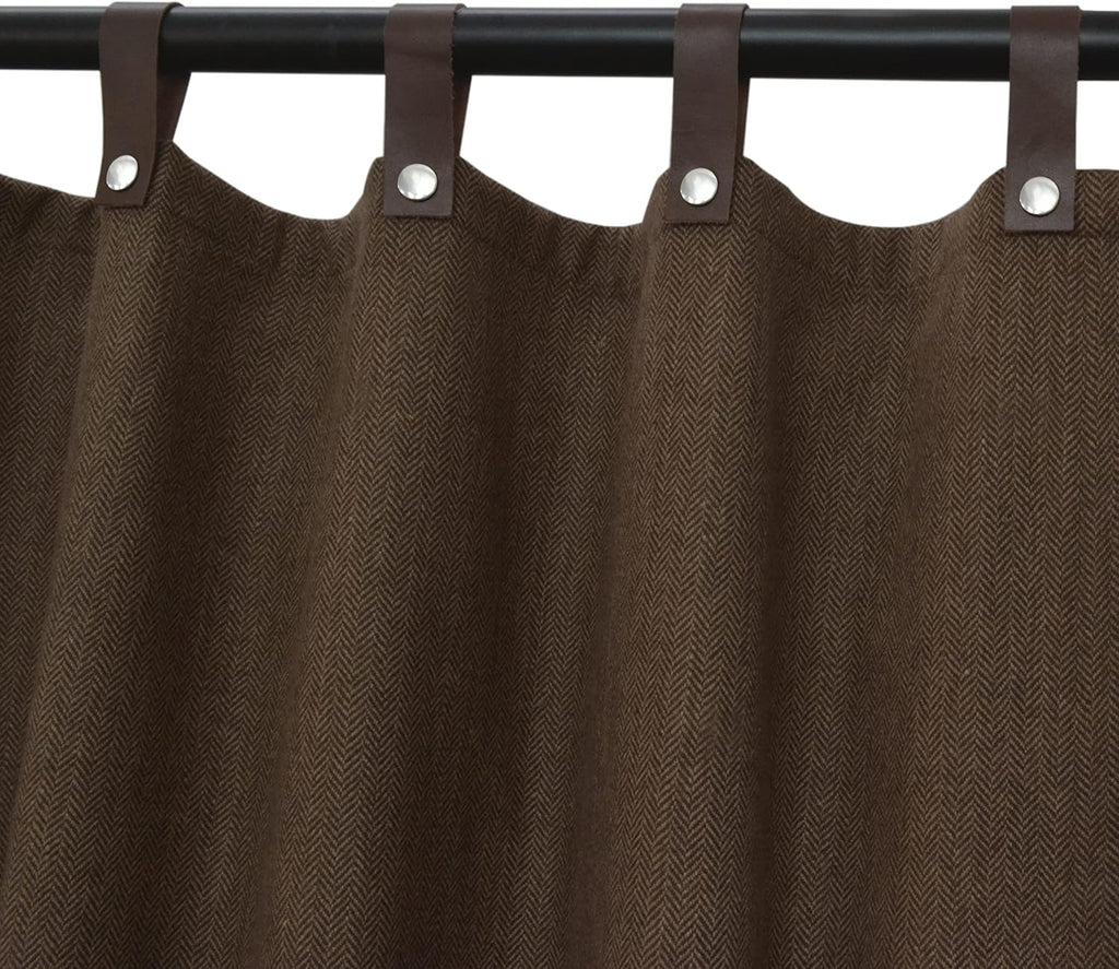 Chevron Wool Curtain Panel