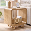 Curved Two-Tier End Table