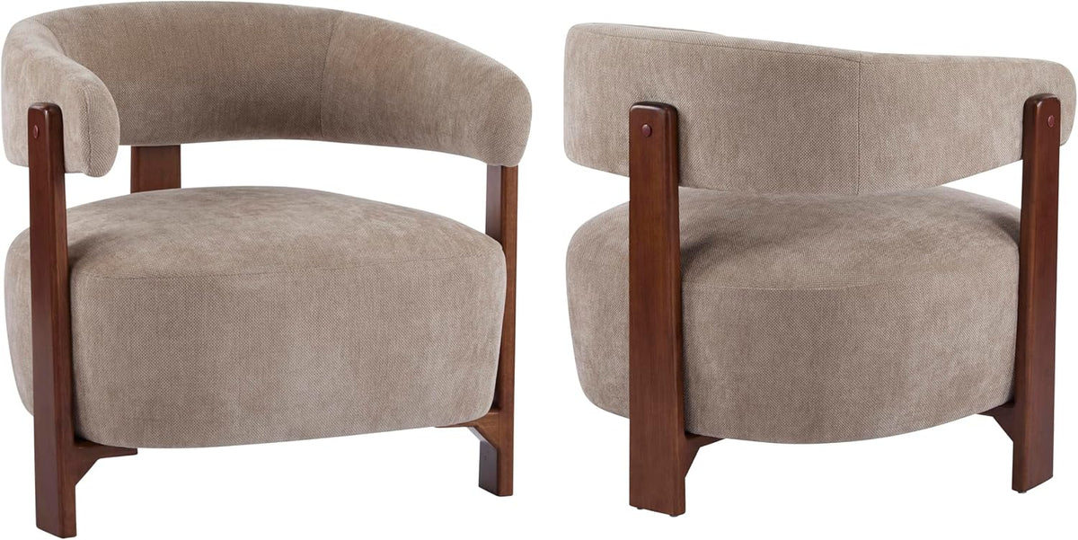 Christopher Knight Home Zax Modern Upholstered Accent Chair Set of 2