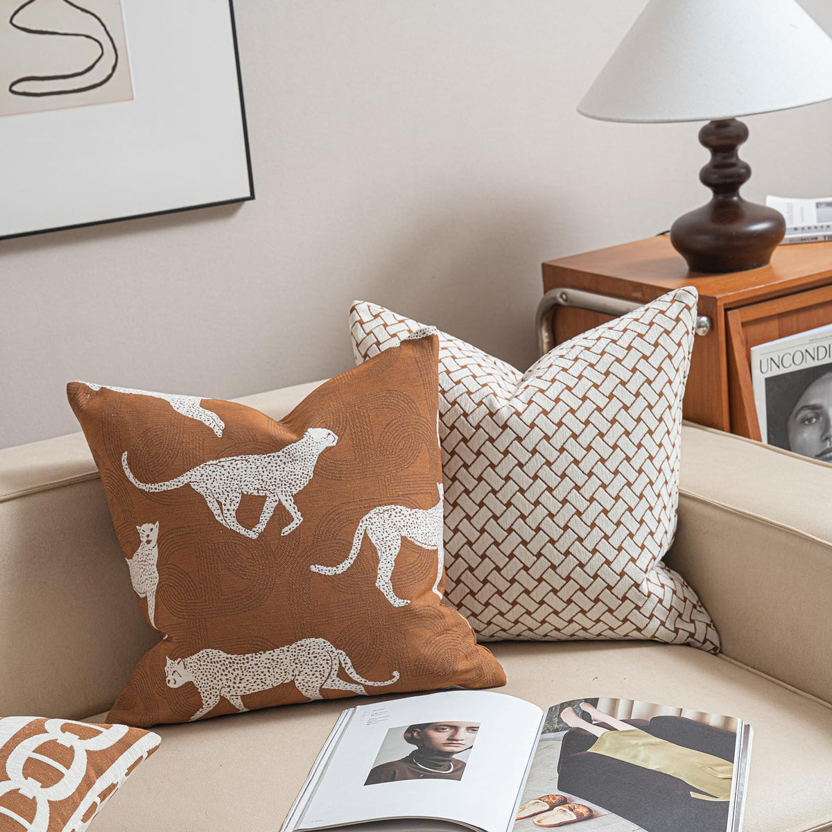 Croker Horse New 20x20'' inches Throw Pillow Cushion Covers - Paradise Orange Color