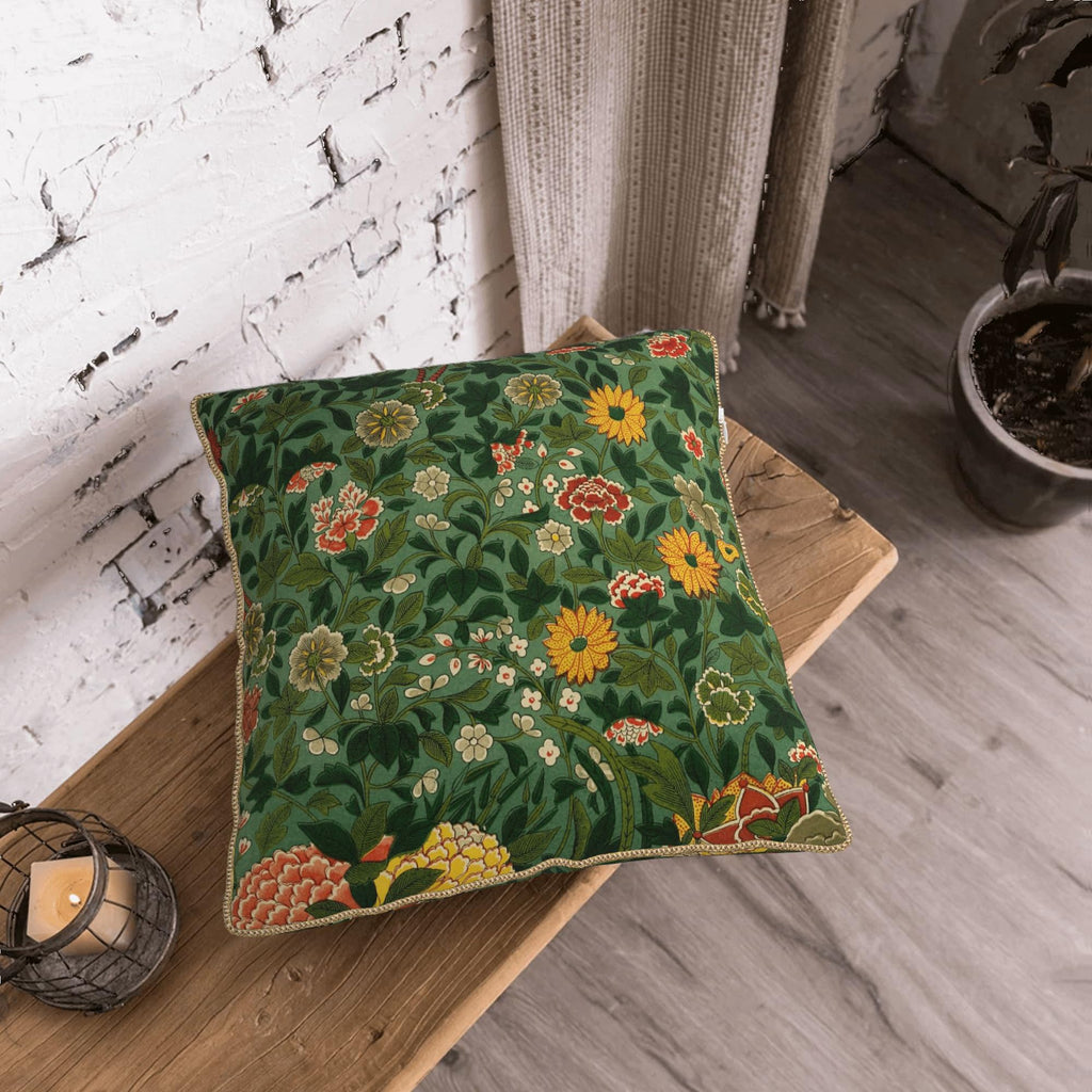 Velvet Animal & Floral Print Pillow Covers