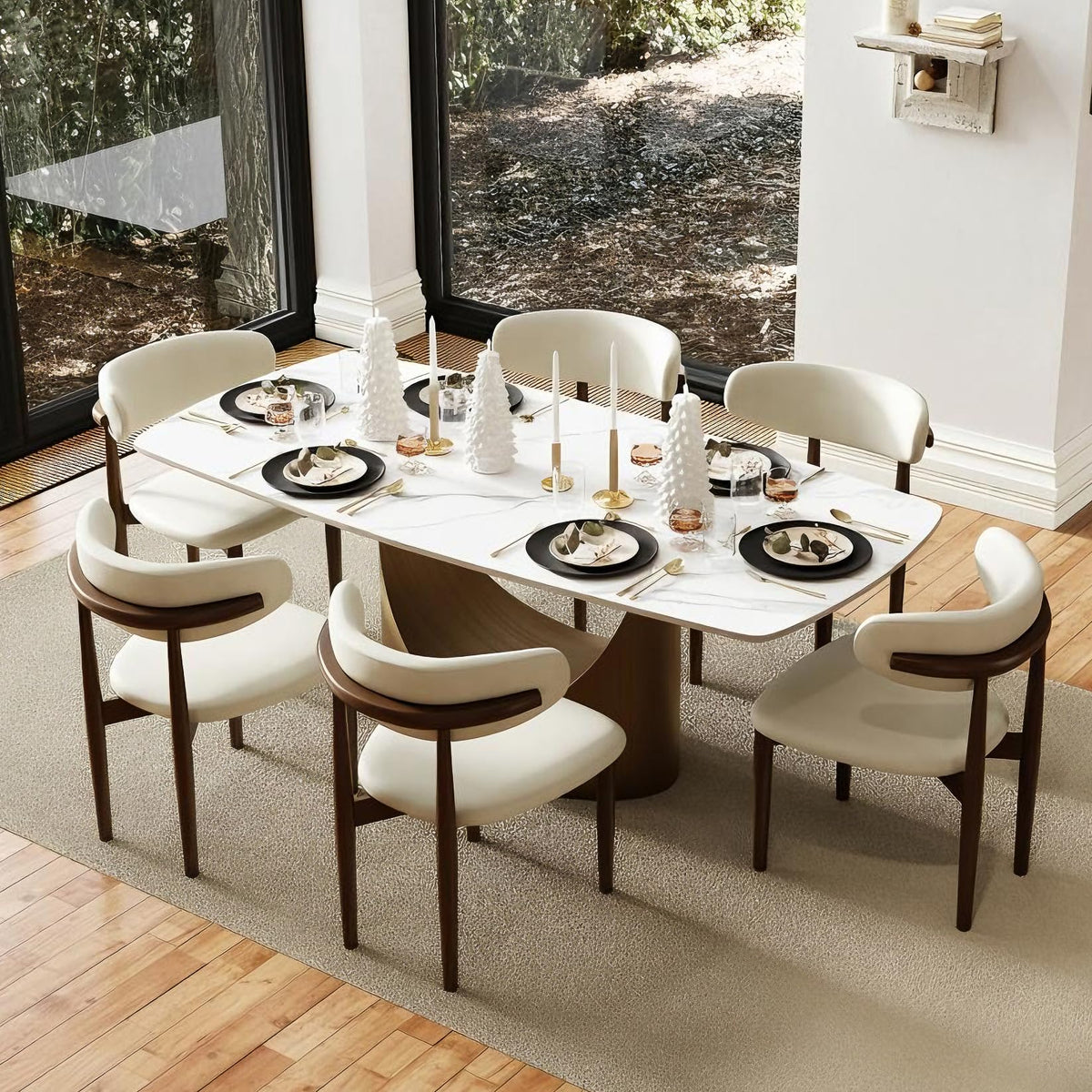 Hobart Sintered-Stone Dining Table