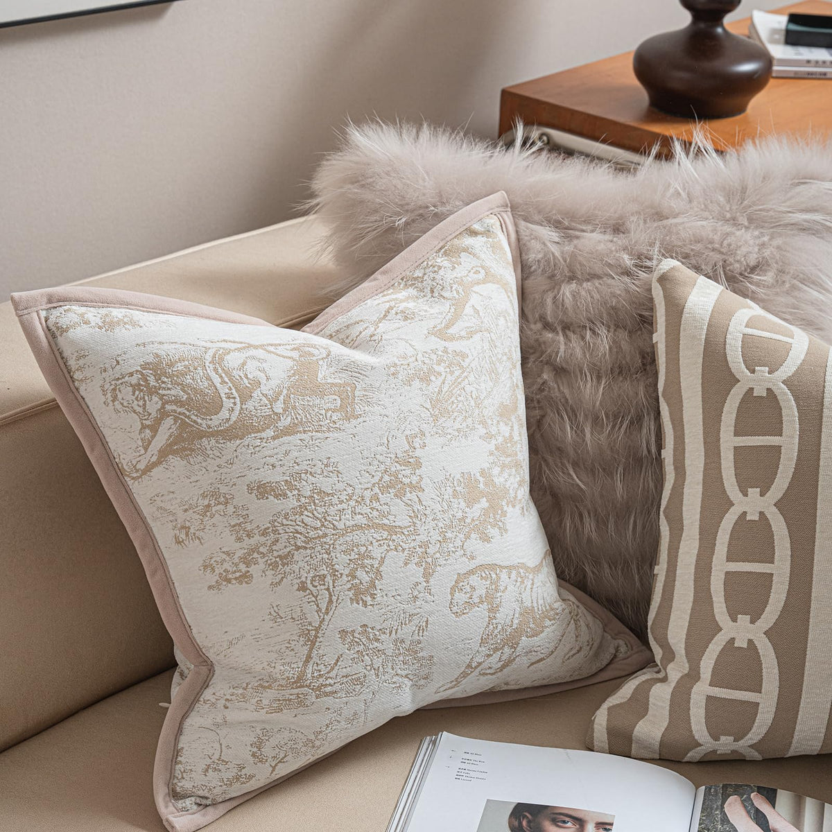 Croker Horse New 20x20'' inches Throw Pillow Cushion Covers - Paradise Orange Color