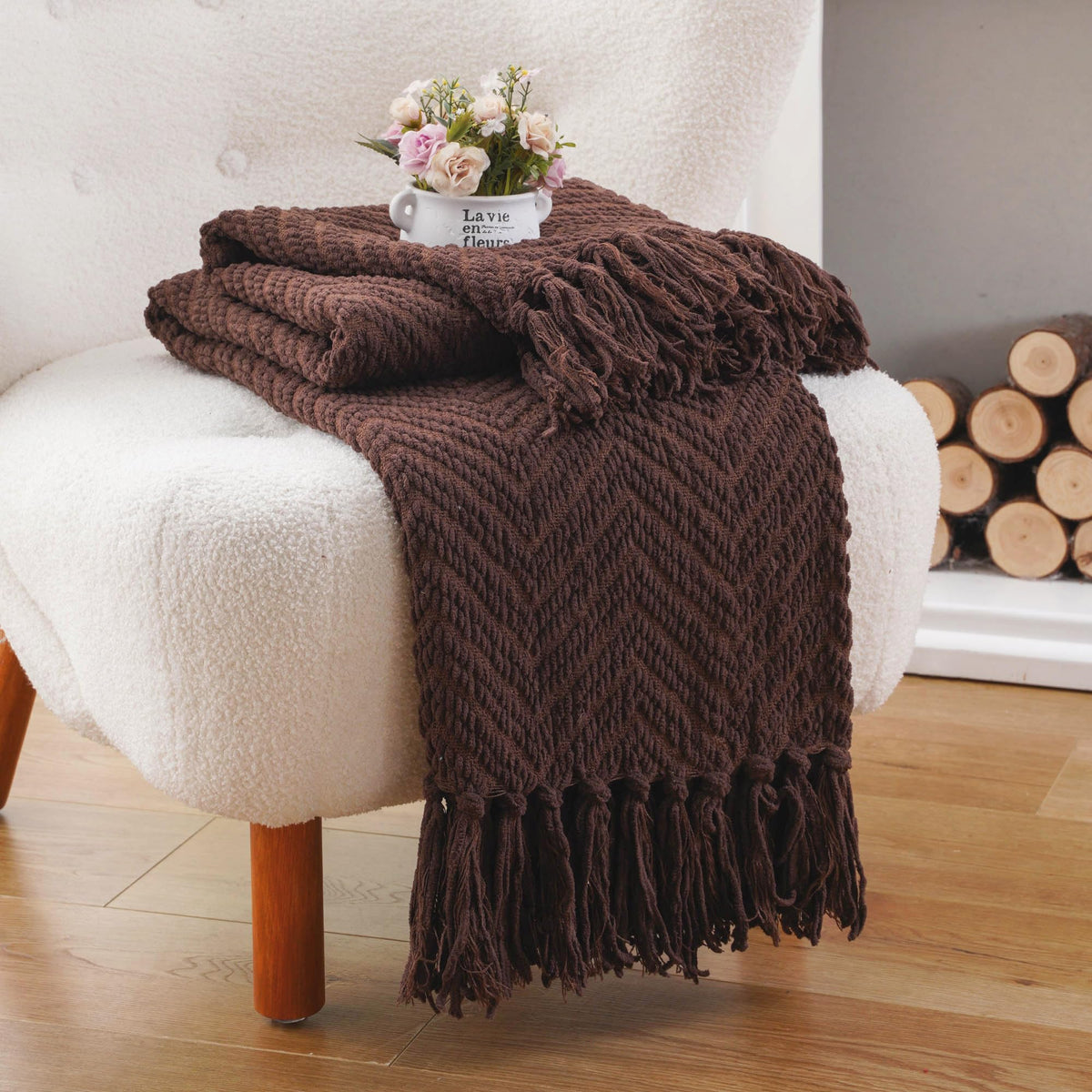Knitted Throw Blanket