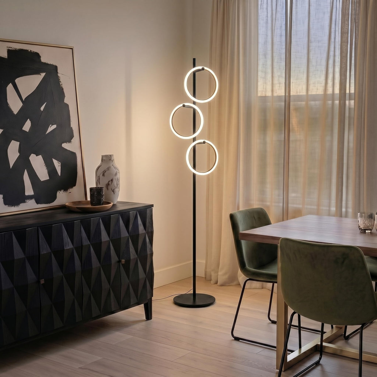 Saturn Three-Head LED Floor Lamp