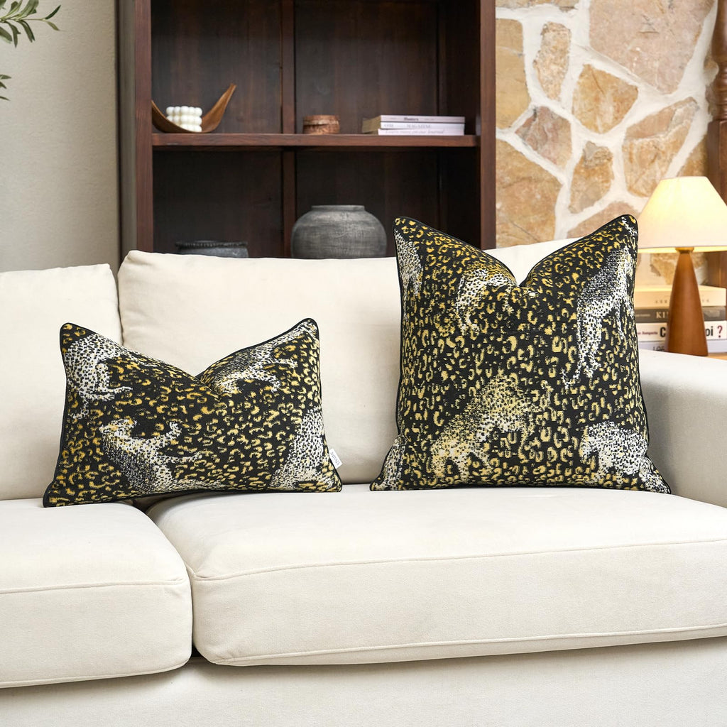Velvet Animal Print Pillow Cover
