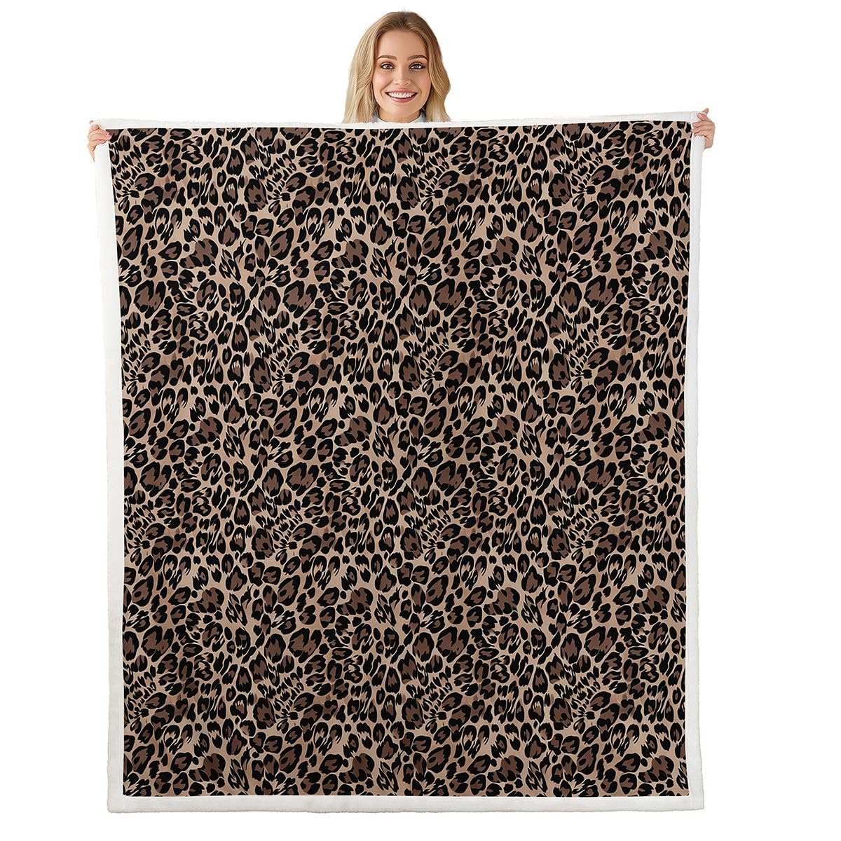 Animal-Print Fleece Throw Blanket