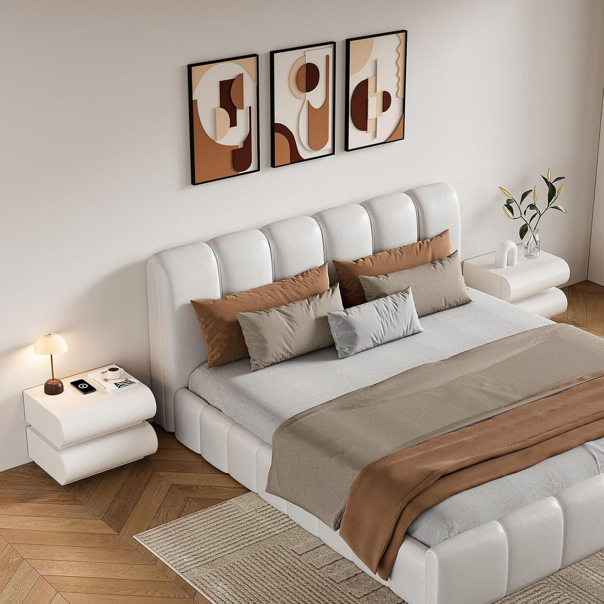 Smart Faux-Leather Nightstand