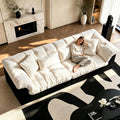 Cat Scratch Fabric Sofa Living Room 2026 new Straight Row Black and White Color