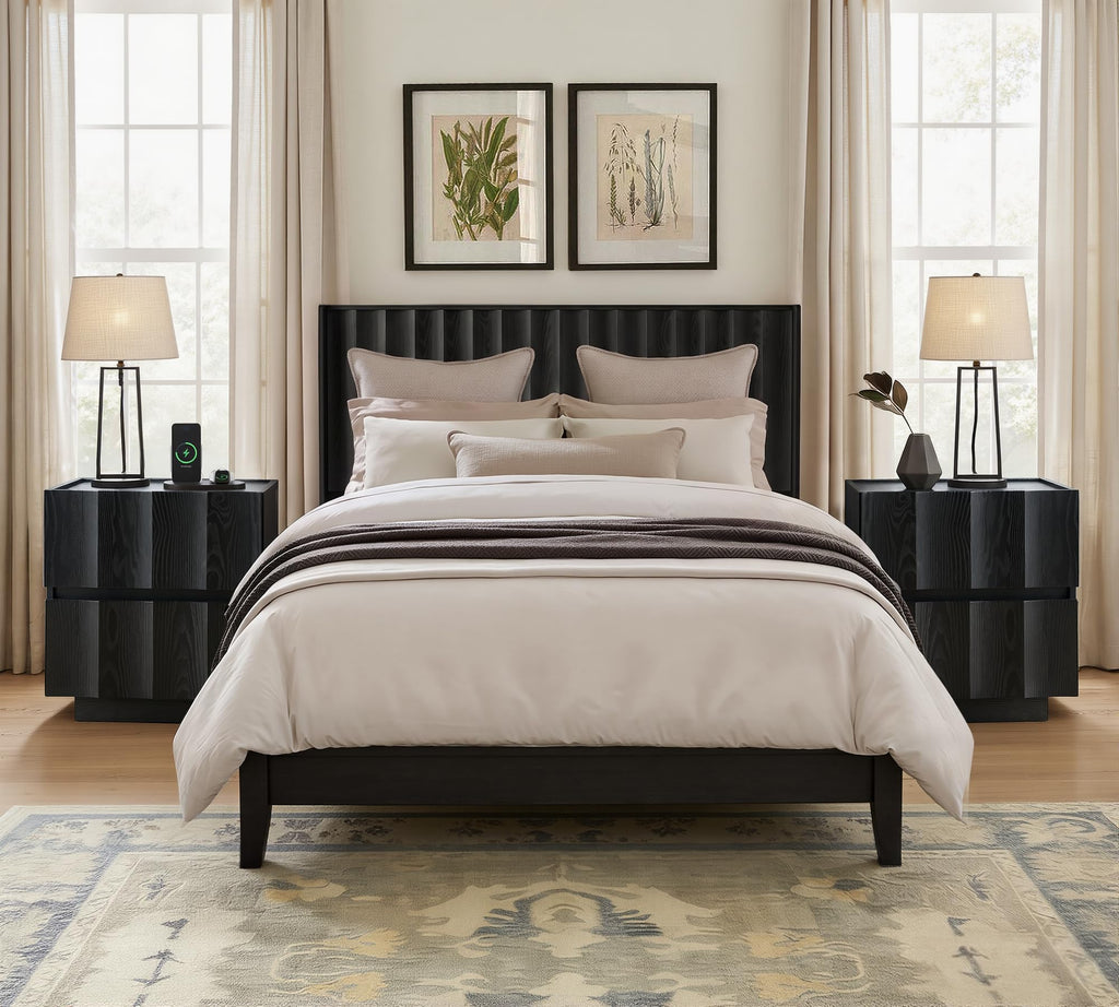 Fluted Charging Nightstand
