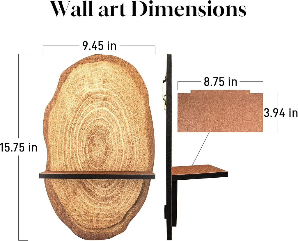 Rustic Multi-Layer Floating Shelves – Set of 2
