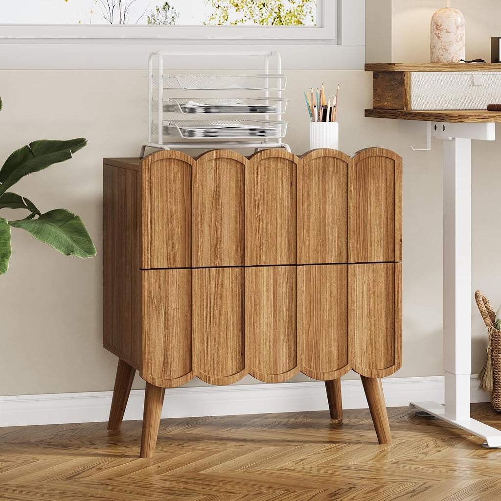 Fluted Nightstand