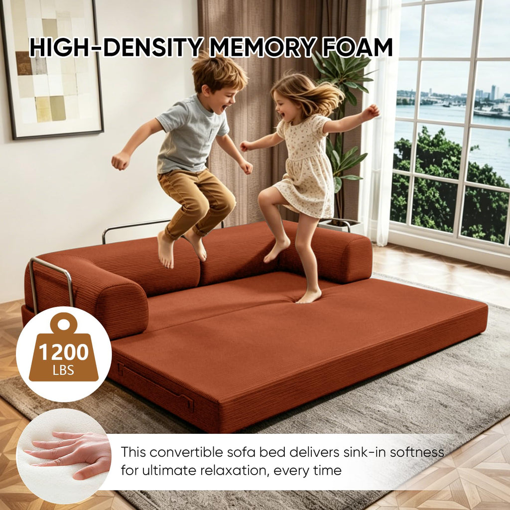 Modular L-Shaped Memory Foam Sectional Sofa