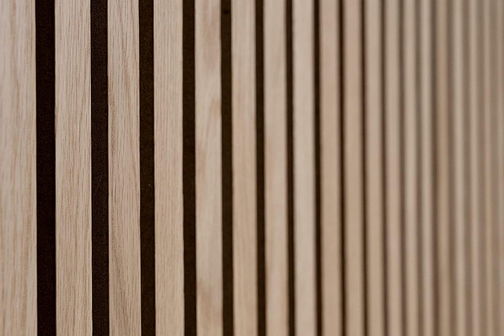 Acoustic Wood Slat Wall Panels – Set of 2