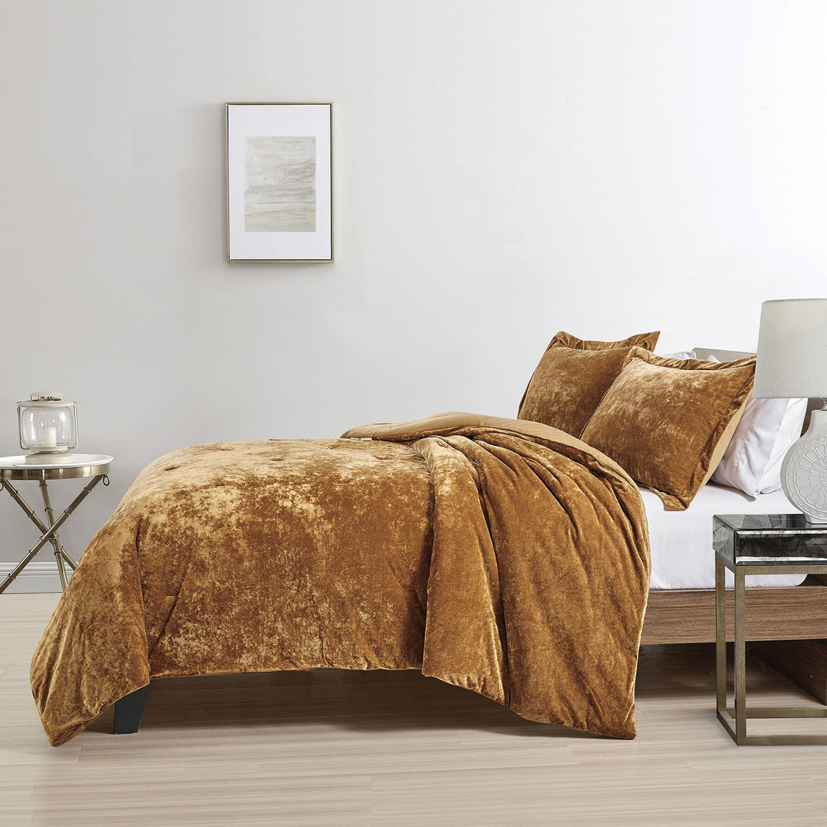 Luxury Velvet Queen Size Comforter Set